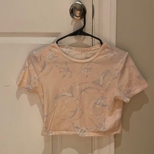 Pacsun pink cropped top